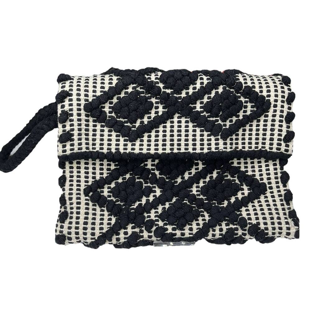 Elizabeth and James Woven Diamond Clutch